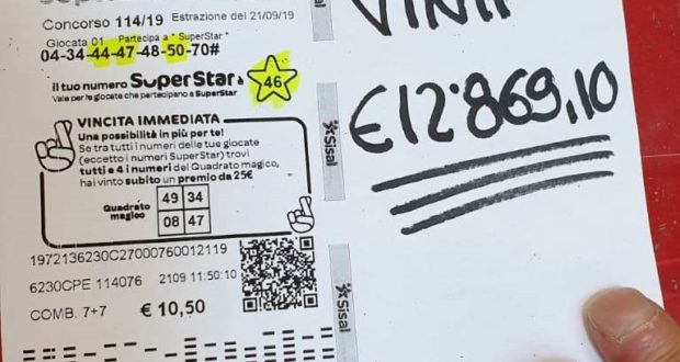 Superenalotto: azzecca il SuperStar, vince quasi 13mila € – Il Settempedano