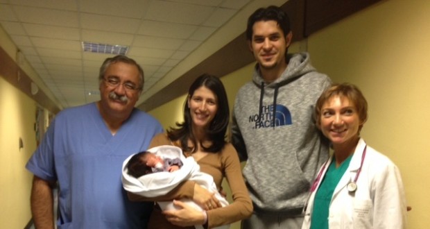 La famiglia Stankovic all'ospedale di San Severino