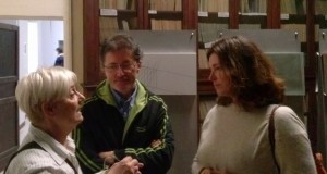 Donella Bellabarba con Paolo Gobbi e la figlia del prof. Giorgio Zampa