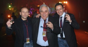Il presidente Ciclosi brinda al nuovo anno assieme ai fratelli Crescenzi