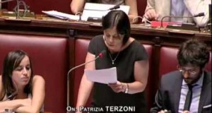 L'on Patrizia Terzoni in Parlamento