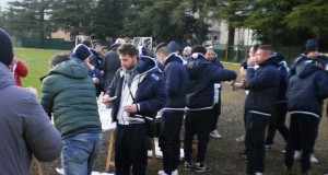 Il "terzo tempo" tra panini, pizza, sorrisi e strette di mano