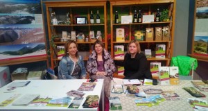 La vice presidente della Comunità montana, Sabrina Piantoni, nello stand di "Marca Village"