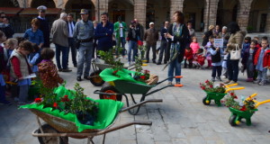 Un momento dell'iniziativa in Piazza del Popolo