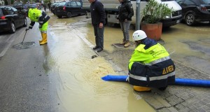 Volontari impegnati a Senigallia