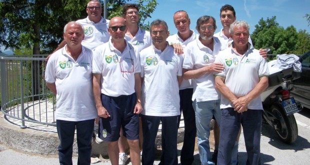 La squadra campione d'Italia di ruzzola nel 2014