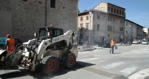 Lavori in viale Bigioli