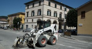 Lavori in viale Bigioli (foto d'archivio)
