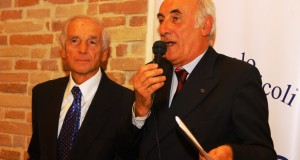 Il presidente Pietro Caglini con il giornalista Renato D'Ulisse