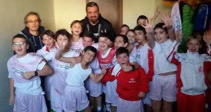 Festeggiamenti della squadra degli "Aquilotti"