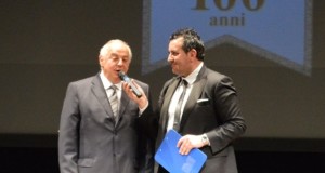 Il presidente Brunacci al Feronia con Marco Moscatelli per i 100 anni dell'Assem