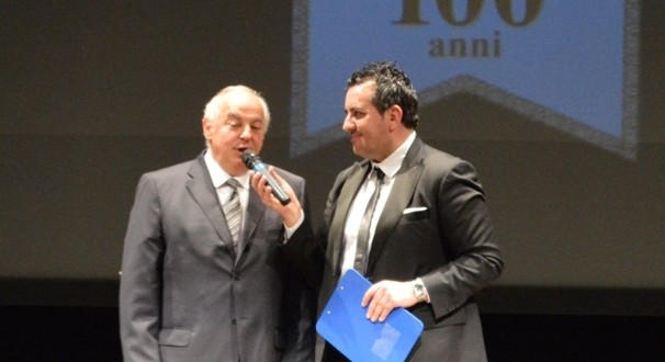 Il presidente Brunacci al Feronia con Marco Moscatelli per i 100 anni dell'Assem