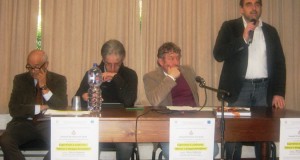 Da sinistra: Vincenzo Felicioli, Tarcisio Antognozzi, Silvio Cattarina e il preside Sandro Luciani