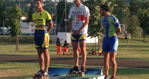 Sul podio: 1° Andrea Angeletti, 2° Danny Sargoni