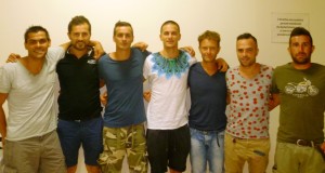Da sinistra: Dignani, Quagliuzzi, Tiranti, Raponi, Ruggeri, Lorenzi, Rocci