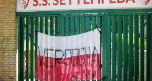Striscione allo stadio