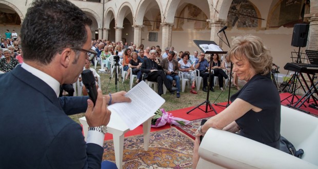 Marta Bellomarì Stortini alla presentazione del libro (foto Hexagon Group)