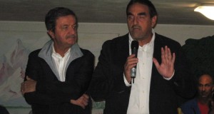 Il preside Luciani con il sindaco Martini