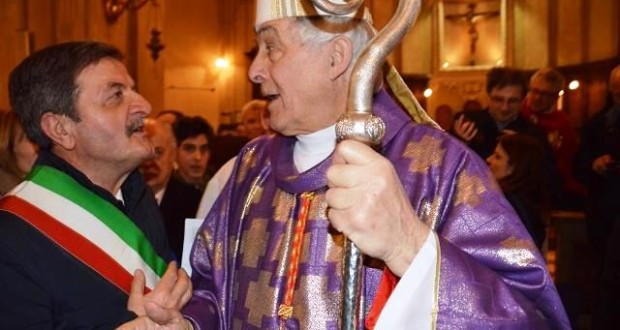 Il Cardinal Menichelli con il sindaco Martini