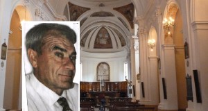 La chiesa di San Domenico e, nel riquadro, Carlo Falsetti