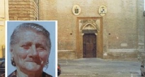 La chiesa di Sant'Agostino e un'immagine della signora Marsilia