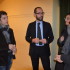 Lo scrittore Andrea Maggi con il direttore artistico Rapaccioni, il sindaco Martini e l'assessore Gregori