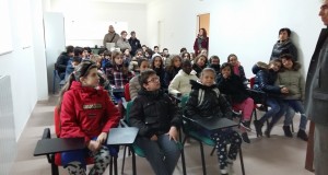Un momento della visita al Museo del territorio