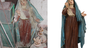 La Madonna Addolorata di Aliforni: prima e dopo il restauro