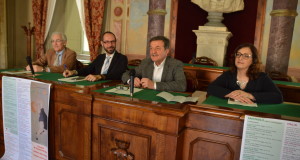 La presentazione degli eventi. Da sinistra: Vignati, Rapaccioni, Martini e Gregori