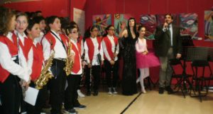 Concerto alle Scuole Medie (foto d'archivio)