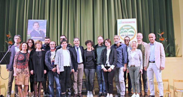 I candidati della lista "Per San Severino" con il candidato sindaco Borioni