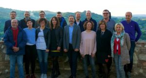 Francesco Borioni e i candidati della sua lista