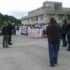 La protesta a sostegno dell'ospedale di San Severino