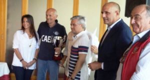 Le premiazioni alla Coppa Borzacchini