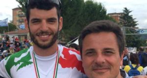 Andrea Angeletti con il presidente Renzo Bisonni