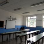 Una delle aule al terzo piano