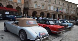 Le auto d'epoca in Piazza del Popolo