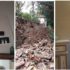 Alcune immagini de "La Villa" danneggiata dal sisma