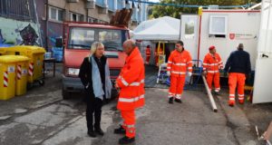 Il sindaco al palasport, uno dei Centri di accoglienza per i senzatetto