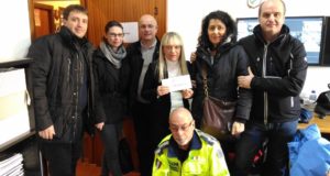 Il gruppo di amici guidati a San Severino da Valeria Gobbi