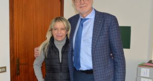 Il sindaco con il dottor Stronati