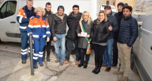 Il sindaco con la delegazione di Albinia