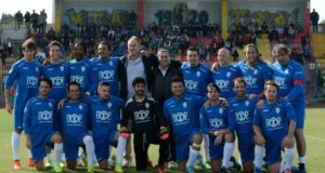 La Nazionale italiana attori in una recente partita di calcio