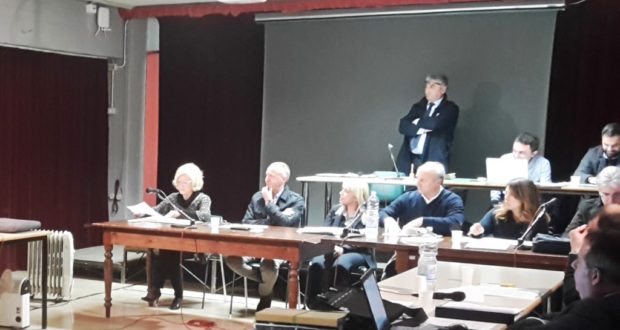 Un momento del Consiglio comunale