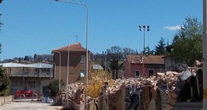 Palazzine demolite in via Raffaello Sanzio