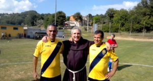 Sergio Sparvoli e Gilberto Cruciani assieme a Fra' Luciano