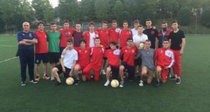 Il gruppo della Juniores con mister Bonifazi