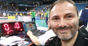 Roberto Taddei durante il week end di World League maschile a Pesaro (match Italia-Brasile)