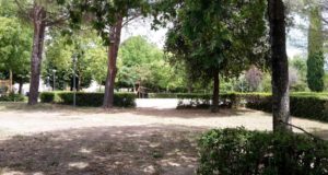 L'area destinata ad accogliere i moduli scolastici