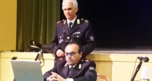 L'ispettore Daniele a San Severino con il collega Mario Perozzi